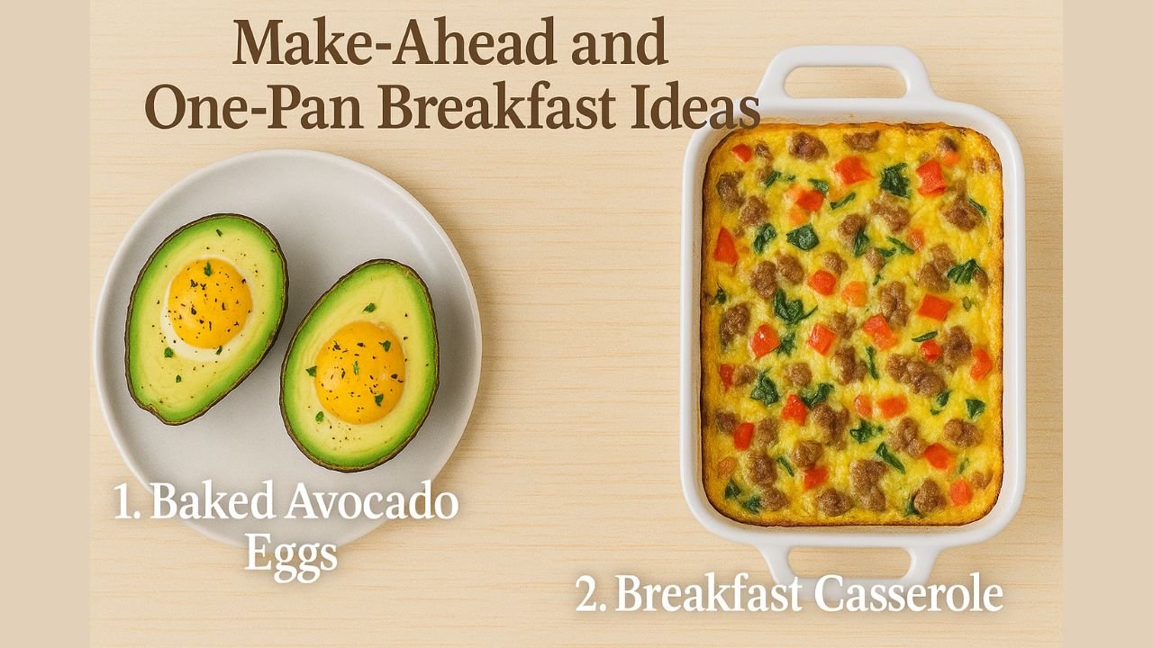Make-Ahead and One-Pan Breakfast Ideas